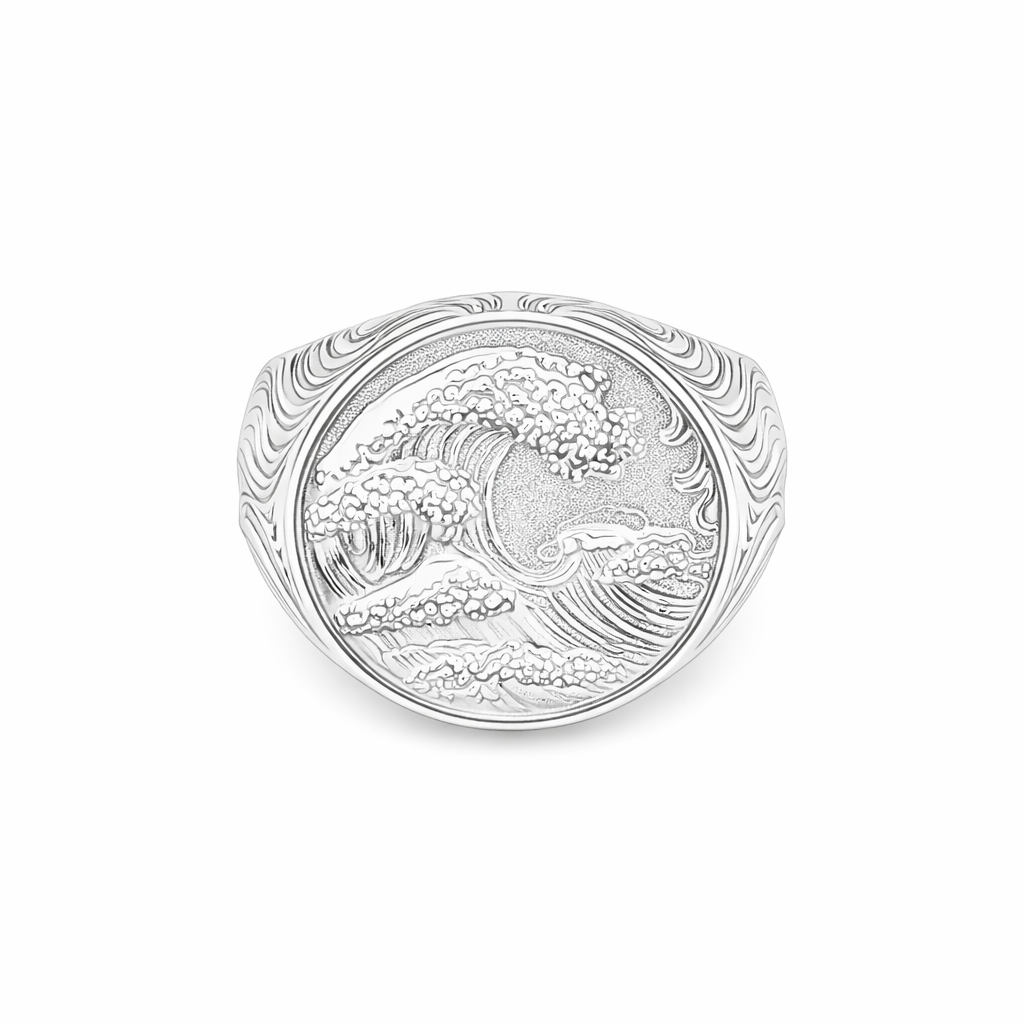 925 Silver Wave Ring 68890 | TraxNYC