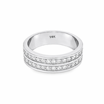 Two Row Wedding Band 18514