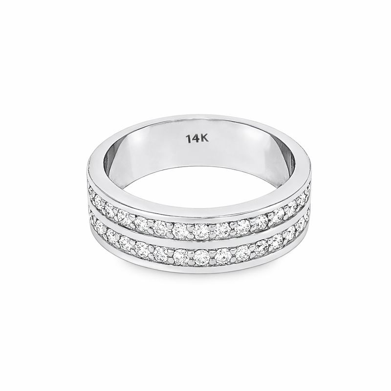 Two Row Wedding Band 18514
