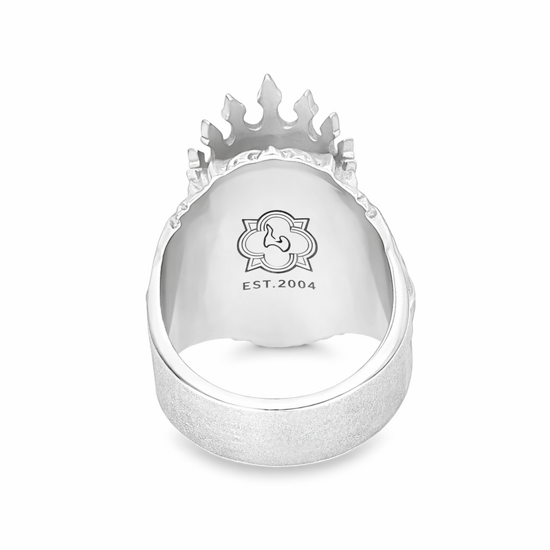 Royal Lion Head Silver Ring 71131