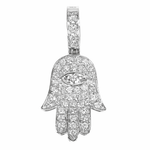 14K Gold Hamsa Diamond Pendant 66169