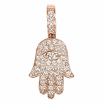 14K Gold Hamsa Diamond Pendant 66169
