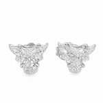 14K Gold Bull Studs Earrings 71370