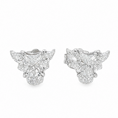14K Gold Bull Studs Earrings 71370