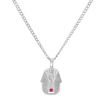 Small Pharaoh Pendant & Cuban Chain Set 56886