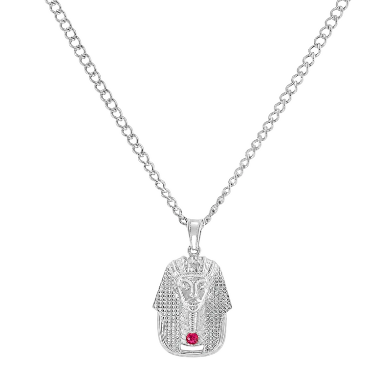 Small Pharaoh Pendant & Cuban Chain Set 56886