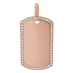 Prong Diamond Dog Tag 42503