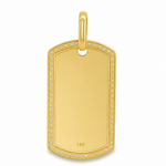 Prong Diamond Dog Tag 42503