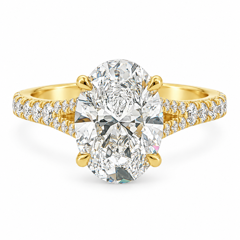 Oval Diamond Engagement Ring 3 Ct 71793