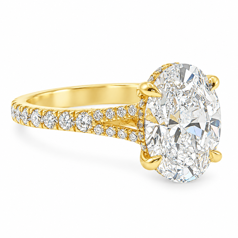 Oval Diamond Engagement Ring 3 Ct 71793