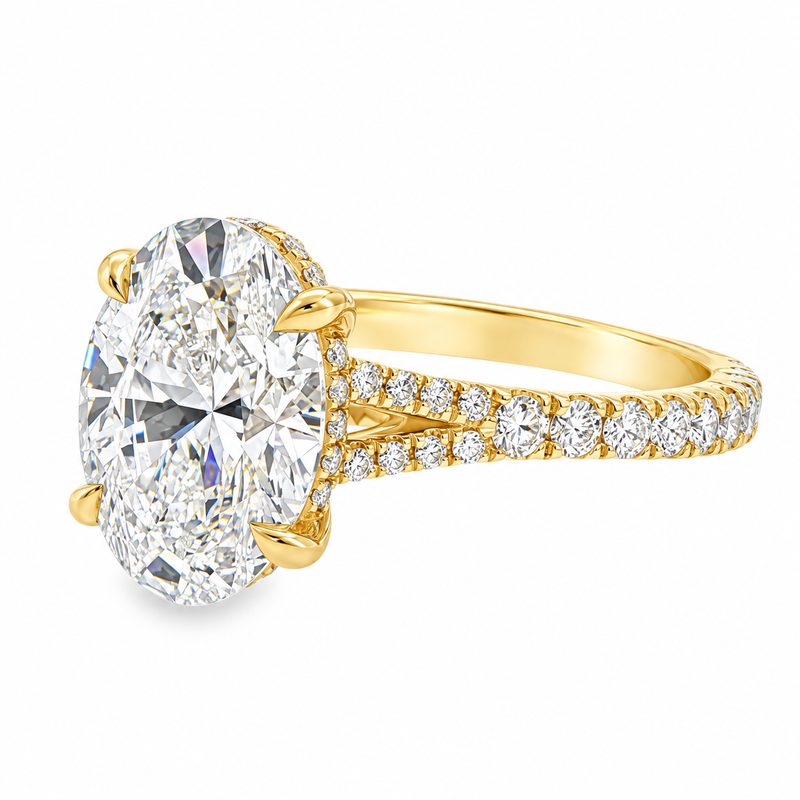 Oval Diamond Engagement Ring 3 Ct 71793