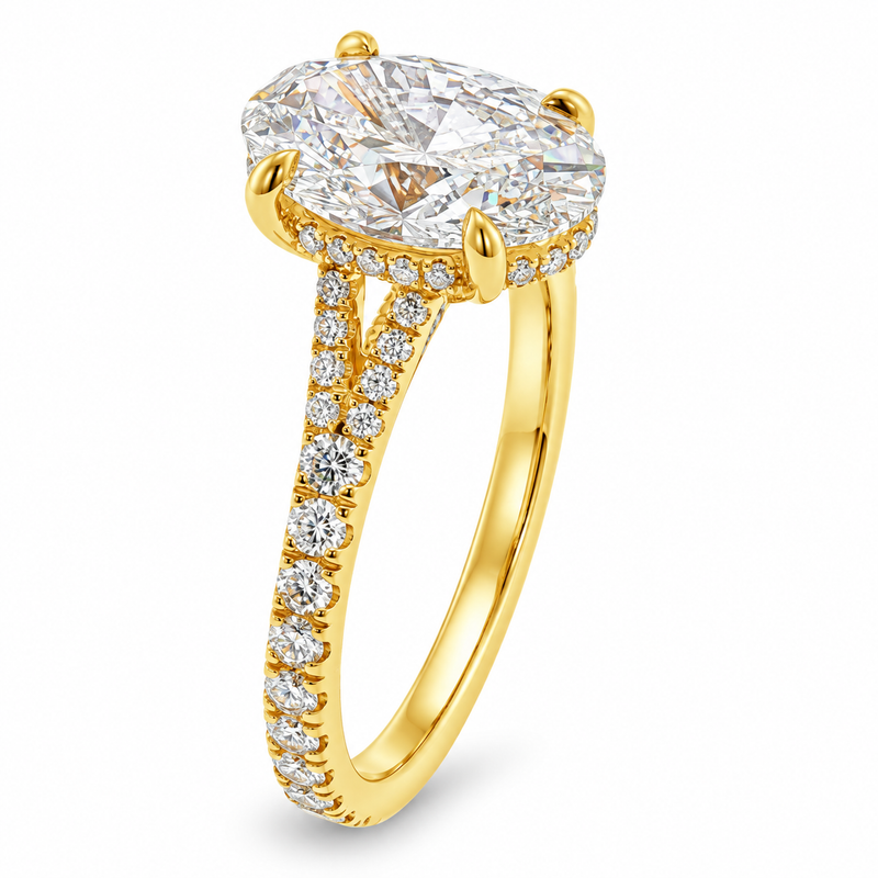 Oval Diamond Engagement Ring 3 Ct 71793