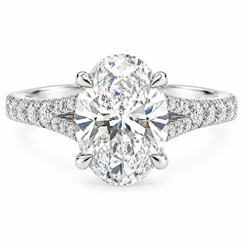 Oval Diamond Engagement Ring 3 Ct 71793