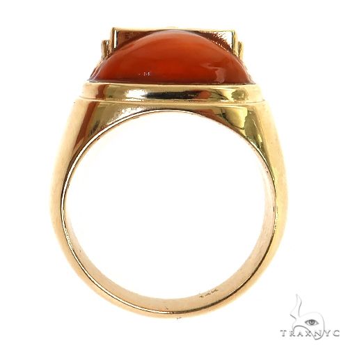 14K Gold Cheeseburger Ring, photo 4 of 4