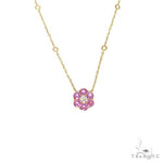 Cherry Blossom Diamond Flower Necklace 67218 - Image 1
