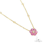 Cherry Blossom Diamond Flower Necklace 67218 - Image 2