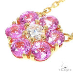 Cherry Blossom Diamond Flower Necklace 67218 - Image 3