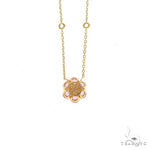 Cherry Blossom Diamond Flower Necklace 67218 - Image 4