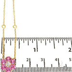 Cherry Blossom Diamond Flower Necklace 67218 - Image 5