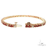 Christmas Diamond Sapphire Tennis Bracelet 67581 - Image 2
