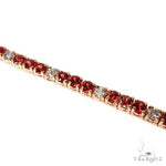 Christmas Diamond Sapphire Tennis Bracelet 67581 - Image 3