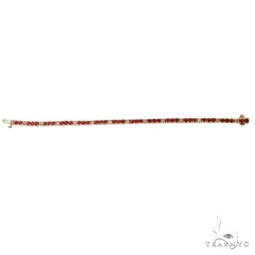 Christmas Diamond Sapphire Tennis Bracelet 67581 - Image 4