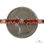 Christmas Diamond Sapphire Tennis Bracelet 67581 - Image 5