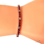 Christmas Diamond Sapphire Tennis Bracelet 67581 - Image 6