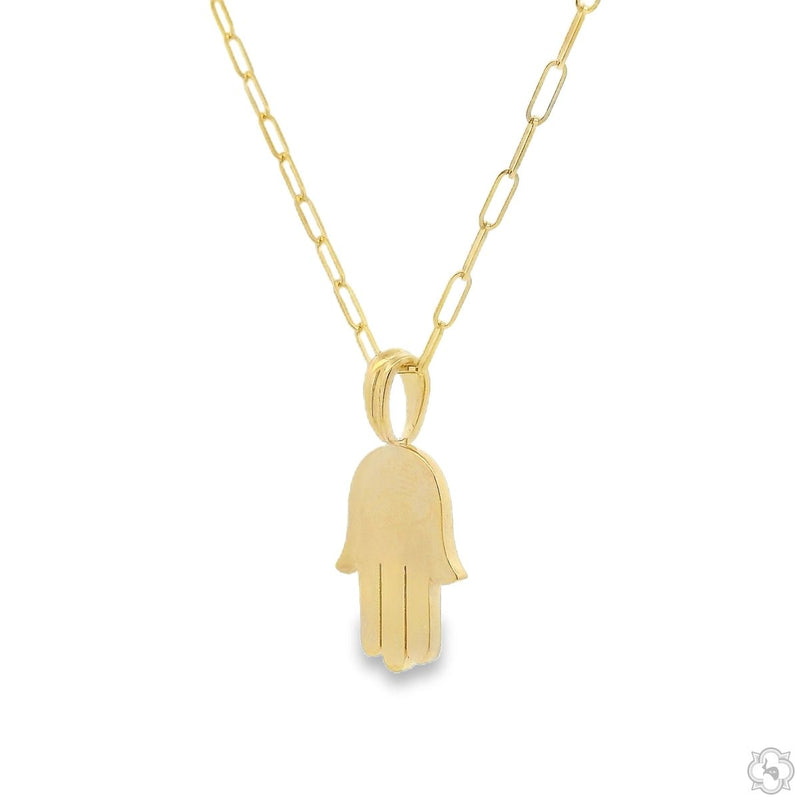 14K Gold Classic Hamsa Necklace, photo 4 of 9