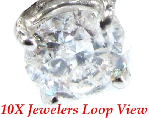 14K Gold Classic Studs F Color VS1 Clarity, photo 6 of 7