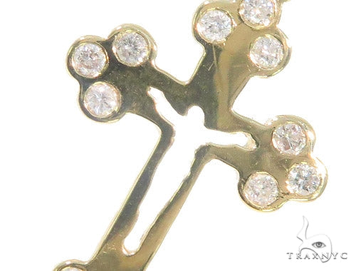 Bezel Diamond Cross Crucifix 44312 - Image 4