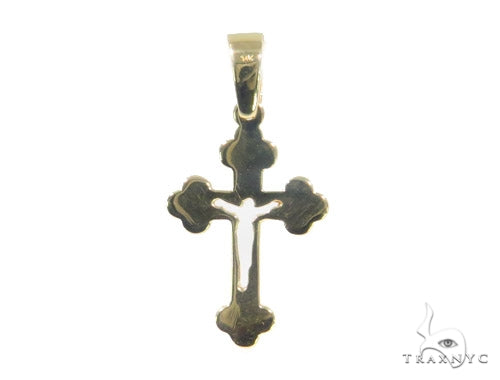 Bezel Diamond Cross Crucifix 44312 - Image 5