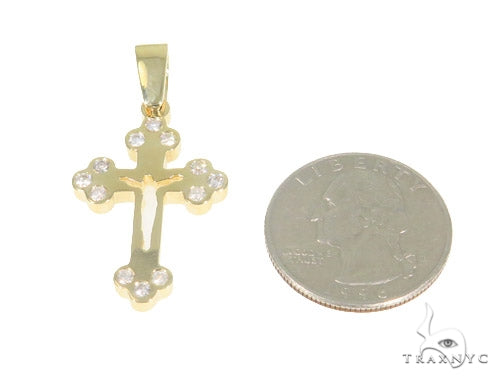 Bezel Diamond Cross Crucifix 44312 - Image 6