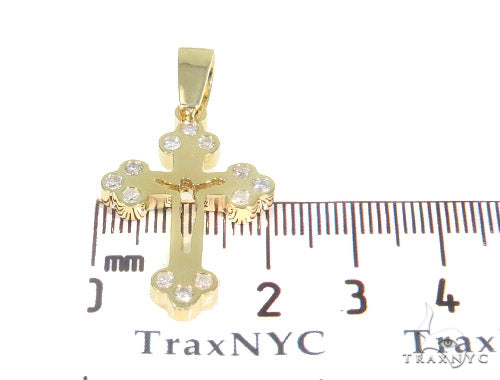 Bezel Diamond Cross Crucifix 44312 - Image 7