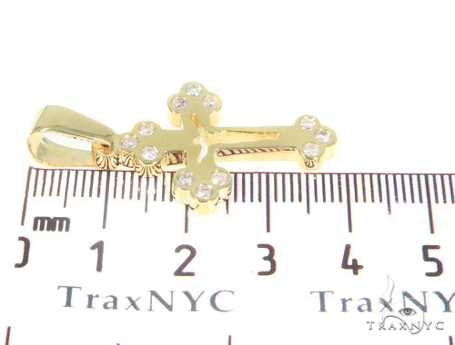 Bezel Diamond Cross Crucifix 44312 - Image 8