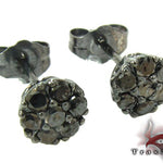 Cluster Black Diamond Stud Earrings 27877 - Image 2