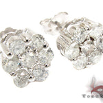 Flower Diamond Stud Earrings 26720 - Image 2
