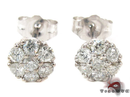 Cluster Diamond Stud Earrings 27875 - Image 1