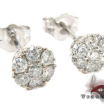 Cluster Diamond Stud Earrings 27875 - Image 2