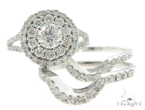 Cluster Halo Diamond Engagement Ring 45607 - Image 11