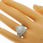Cluster Halo Diamond Engagement Ring 45607 - Image 12