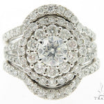 Cluster Halo Diamond Engagement Ring 45607 - Image 2