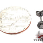 Cluster Two Color Diamond Stud Earrings 27878 - Image 4