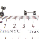 Cluster Two Color Diamond Stud Earrings 27878 - Image 5