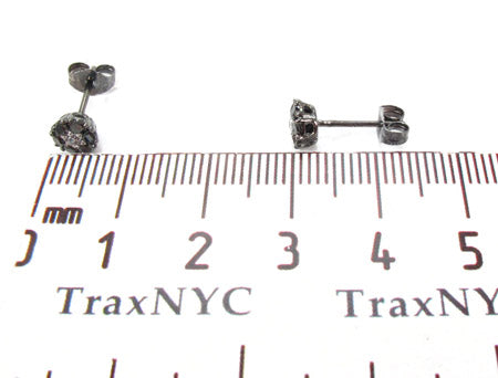 Cluster Two Color Diamond Stud Earrings 27878 - Image 5