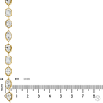 Multi Shape Diamond Tennis Chain 71098