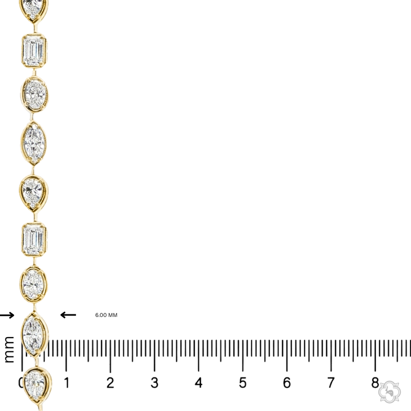 Multi Shape Diamond Tennis Chain 71098