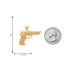 14K Gold Pistol Pendant 71180