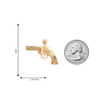14K Gold Revolver Pendant 71198