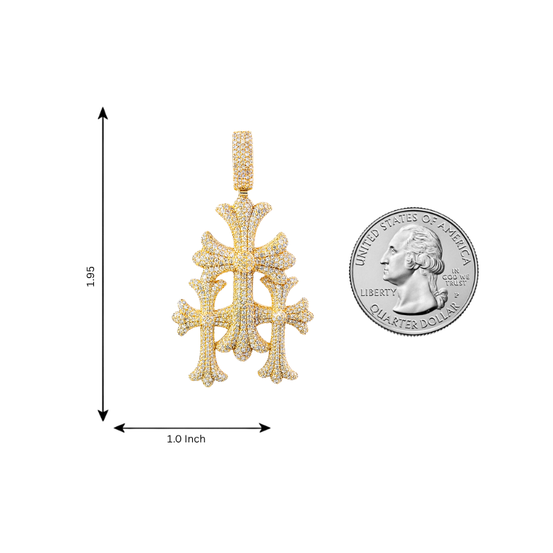 Triple Cross Pendant 71317